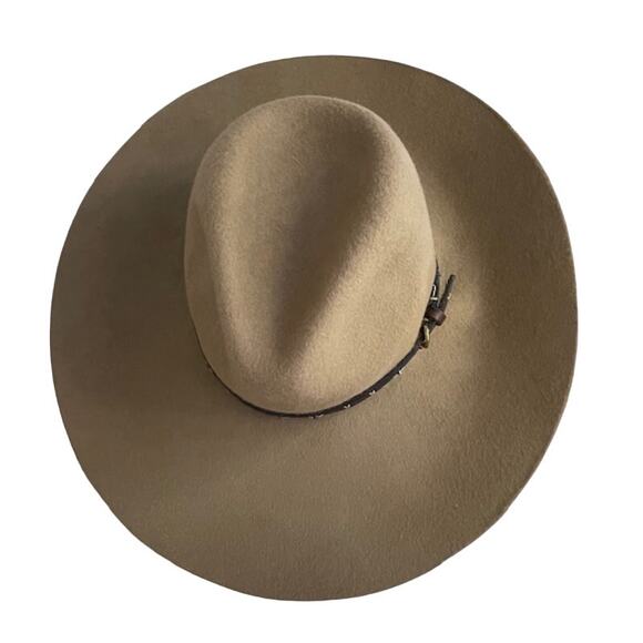 Free People women's camel colored felt hat with headband. - Picture 3 of 6